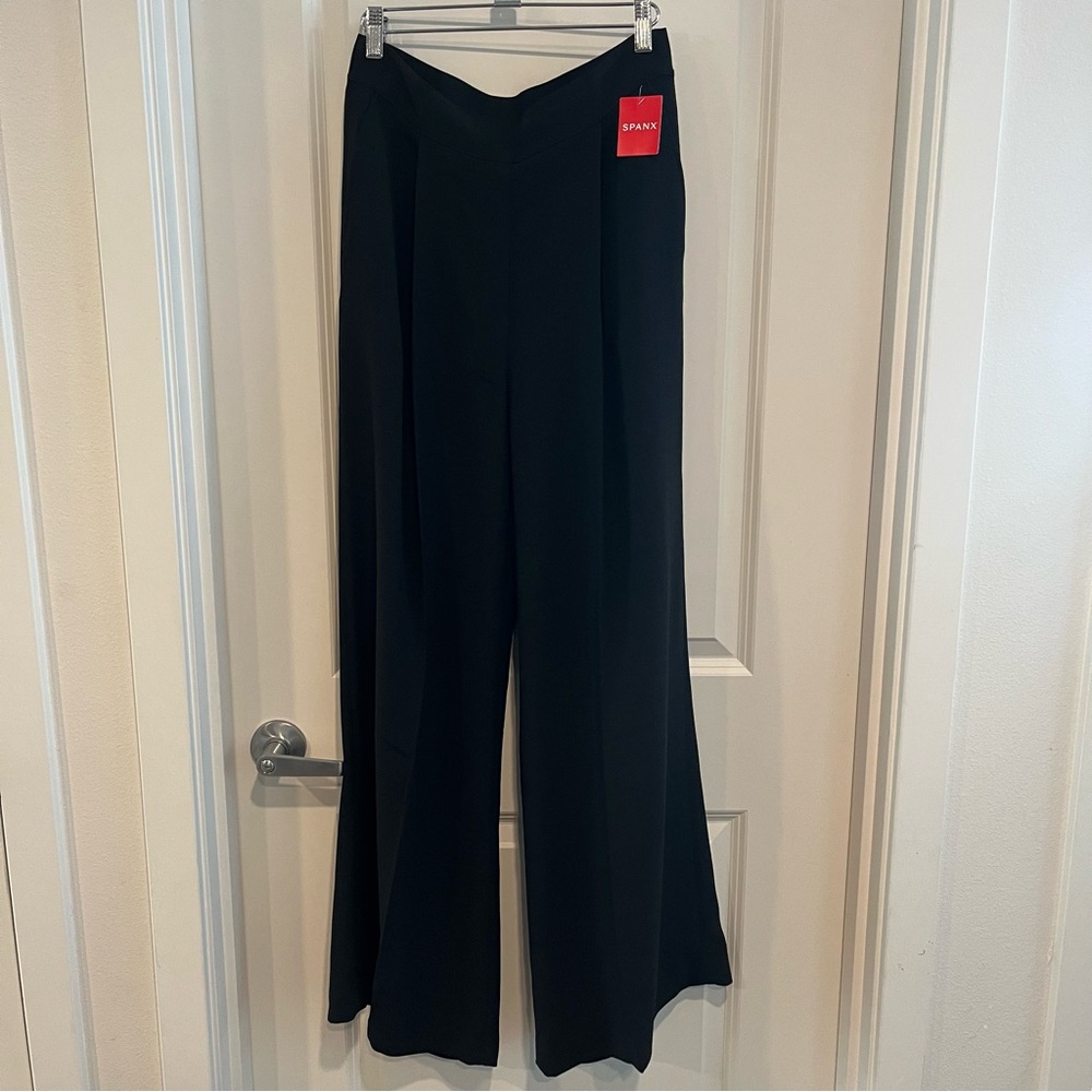 SPANX Black Wide-Leg Trousers